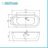 Scheda tecnica della Vasca da bagno freestanding Alexandra