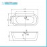 Scheda tecnica della Vasca da bagno freestanding Alexandra Small