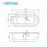 Scheda tecnica della Vasca da bagno freestanding Alexandra Small