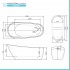Scheda tecnica della Vasca da bagno freestanding Antalia