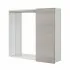 Specchio con mobiletto a una anta Rovere chiaro Completo di faretti Led e mensola in vetro Way
