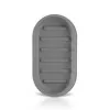 Portasaponetta in plastica Soft touch Grigio antracite serie Jinko