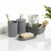 Set completo di accessori da bagno Jinko Grigio antracite