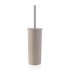 Portascopino WC in plastica Soft Touch Tortora serie Jinko