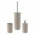 Portascopino WC in plastica Soft Touch Tortora serie Jinko