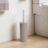 Portascopino WC in plastica Soft Touch Tortora serie Jinko