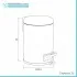 Cestino bagno con pedale in acciaio inox azzurro polvere 3L e secchio interno estraibile