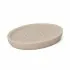 Portasapone bagno in resina beige design moderno linea Sahara