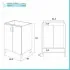 Mobile lavanderia 60x50 in ceramica olmo design moderno