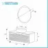 Mobile bagno sospeso 110 cm noce canaletto con lavabo e specchio Ravello