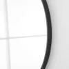 Specchio bagno 80 cm con cornice nero opaco e installazione a parete
