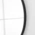 Specchio bagno 80 cm con cornice nero opaco e installazione a parete