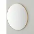 Specchio bagno 80 cm con cornice oro e installazione a parete