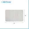 Tappeto doccia 40x60 cm Nuvola ecru con fondo antiscivolo