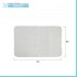 Tappeto bagno antiscivolo 45x75 cm Nuvola ecru antiscivolo