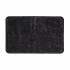 tappeto bagno nero 45x75 cm in poliestere fondo antiscivolo Nuvola