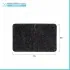 tappeto bagno nero 45x75 cm in poliestere fondo antiscivolo Nuvola