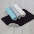 tappeto bagno nero 45x75 cm in poliestere fondo antiscivolo Nuvola