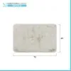 Tappeto doccia ecru 45x75 cm in poliestere antiscivolo