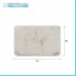 Tappeto doccia ecru 45x75 cm in poliestere antiscivolo