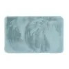 Tappeto bagno antiscivolo verde acqua 40x60 cm in poliestere