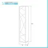 Colonna sospesa da bagno 30x150 azzurro polvere con ripiani Furore