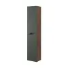 Colonna bagno sospesa 30x150 verde Maiori/Minori con ripiani interni
