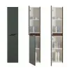 Colonna bagno sospesa 30x150 verde Maiori/Minori con ripiani interni