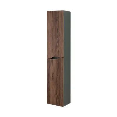 Colonna bagno sospesa alta noce canaletto Minori/Maiori 30x150 cm