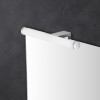 Lampada LED per specchio bagno 30 cm cromo con doppia installazione