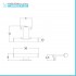 Lampada LED per specchio bagno 30 cm cromo con doppia installazione