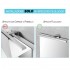 Lampada per specchio con LED quadrata naturale e potenza 4 W