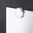 Specchio bagno 50x60 cm reversibile con applique LED frontale