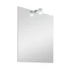 Specchio LED 50x60 cm reversibile con luce naturale in vetro 