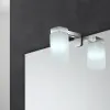 Specchio LED 50x60 cm reversibile con luce naturale in vetro 
