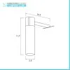 Specchio da bagno 50x70 cm reversibile con luce LED naturale in vetro 