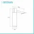 Specchio da bagno 50x70 cm reversibile con luce LED naturale in vetro 