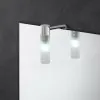 Specchio da bagno 50x70 cm reversibile con luce LED naturale in vetro 