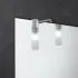 Specchio da bagno 50x70 cm reversibile con luce LED naturale in vetro 
