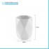 Portaspazzolini bagno da appoggio bianco Gedy serie Dalia in ceramica