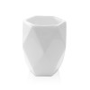 Portaspazzolini bagno da appoggio bianco Gedy serie Dalia in ceramica