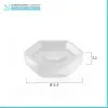Portasapone bagno bianco da appoggio Gedy serie Dalia in ceramica