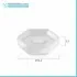 Portasapone bagno bianco da appoggio Gedy serie Dalia in ceramica