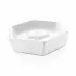 Portasapone bagno bianco da appoggio Gedy serie Dalia in ceramica