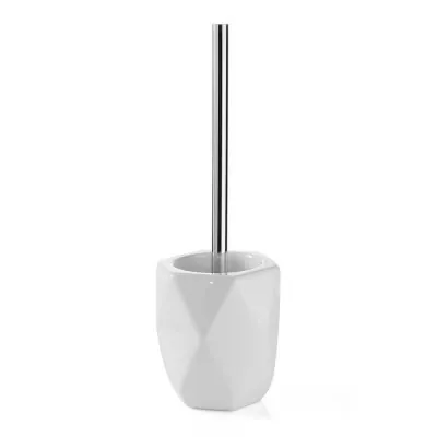 Portascopino bagno dappoggio bianco Gedy serie Dalia in ceramica