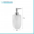 Dispenser sapone liquido bianco Gedy serie Dalia in ceramica