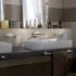 Portaspazzolini bagno a muro in acciaio inox e vetro Gedy serie Bernina 