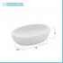 Portasapone bagno da appoggio bianco Gedy serie Marika in ceramica