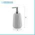 Dispenser sapone liquido grigio da appoggio Gedy serie Marika in ceramica