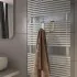 Appendino singolo per termoarredo grigio Gedy serie Merlino in resina